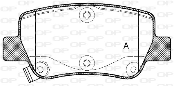 OPEN PARTS Bremžu uzliku kompl., Disku bremzes BPA1403.02